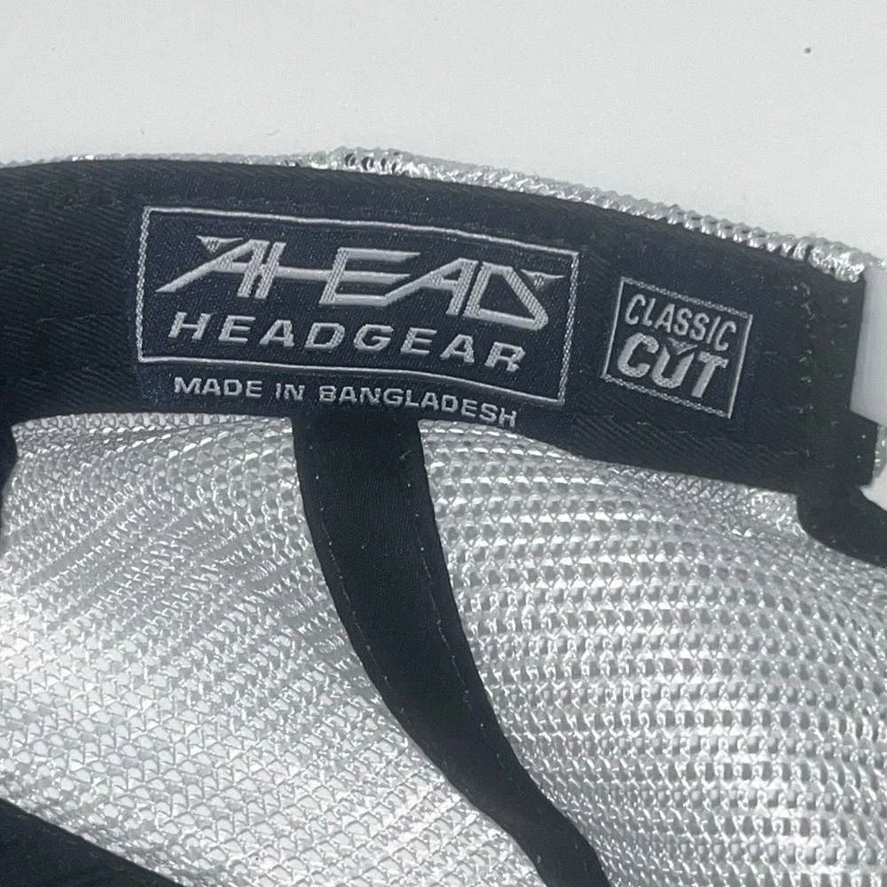 Mens Ahead Headgear Flowcode QR Code‎ Trucker Hat Black SnapBack